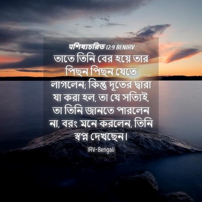 Picture 04 - पশিষ্যচরিত 12:9 BENIRV - তাতে তিনি বের হয়ে - Bible Verse Picture