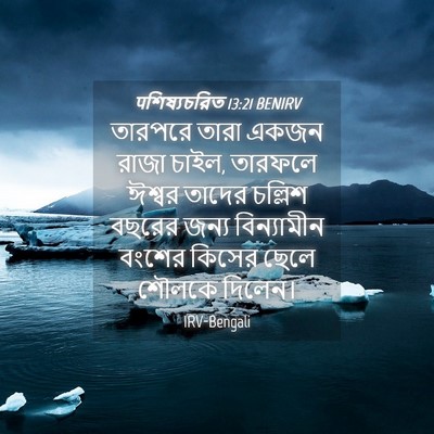 Picture 04 - पশিষ্যচরিত 13:21 BENIRV - তারপরে তারা একজন - Bible Verse Picture