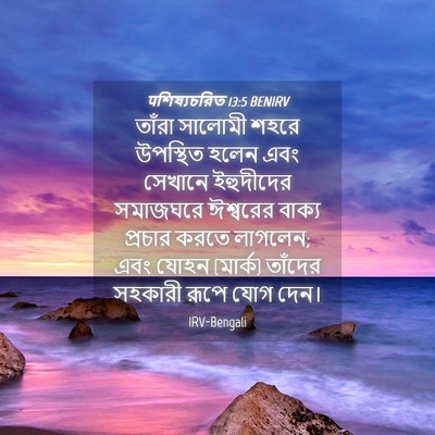 Picture 04 - पশিষ্যচরিত 13:5 BENIRV - তাঁরা সালোমী শহরে - Bible Verse Picture