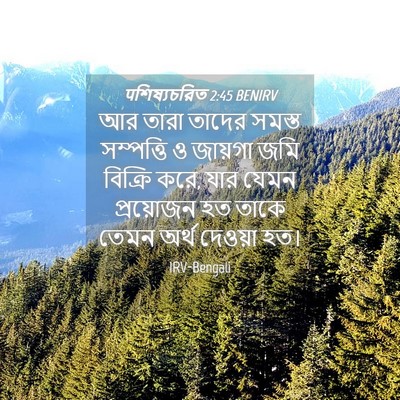 Picture 04 - पশিষ্যচরিত 2:45 BENIRV - আর তারা তাদের - Bible Verse Picture
