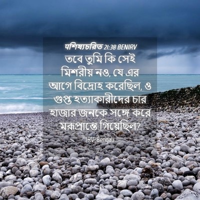 Picture 04 - पশিষ্যচরিত 21:38 BENIRV - তবে তুমি কি সেই - Bible Verse Picture