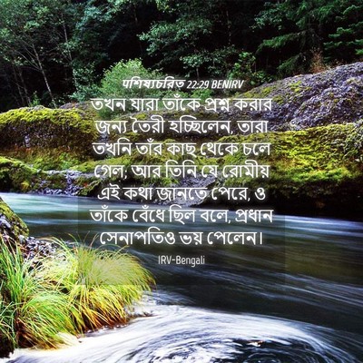 Picture 04 - पশিষ্যচরিত 22:29 BENIRV - তখন যারা তাঁকে - Bible Verse Picture