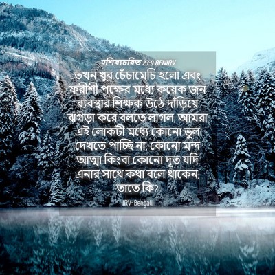Picture 04 - पশিষ্যচরিত 23:9 BENIRV - তখন খুব চেঁচামেচি - Bible Verse Picture
