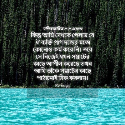 Picture 04 - पশিষ্যচরিত 25:25 BENIRV - কিন্তু আমি দেখতে - Bible Verse Picture