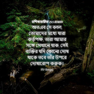 Picture 04 - पশিষ্যচরিত 25:5 BENIRV - অতএব সে বলল, - Bible Verse Picture