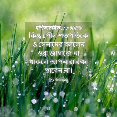 Picture 04 - पশিষ্যচরিত 27:31 BENIRV - কিন্তু পৌল - Bible Verse Picture