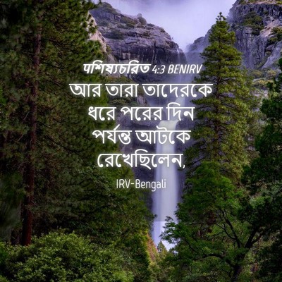 Picture 04 - पশিষ্যচরিত 4:3 BENIRV - আর তারা তাদেরকে - Bible Verse Picture
