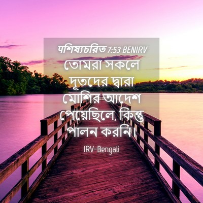 Picture 04 - पশিষ্যচরিত 7:53 BENIRV - তোমরা সকলে দূতদের - Bible Verse Picture