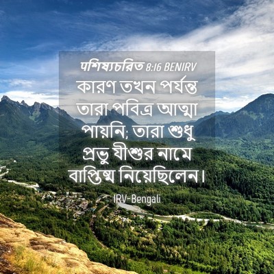 Picture 04 - पশিষ্যচরিত 8:16 BENIRV - কারণ তখন পর্যন্ত - Bible Verse Picture