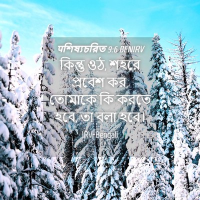 Picture 04 - पশিষ্যচরিত 9:6 BENIRV - কিন্তু ওঠ, শহরে - Bible Verse Picture