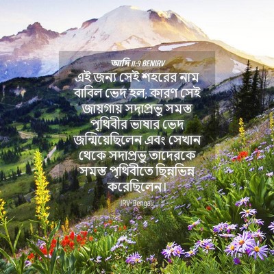 Picture 04 - আদি 11:9 BENIRV - এই জন্য সেই শহরের - Bible Verse Picture