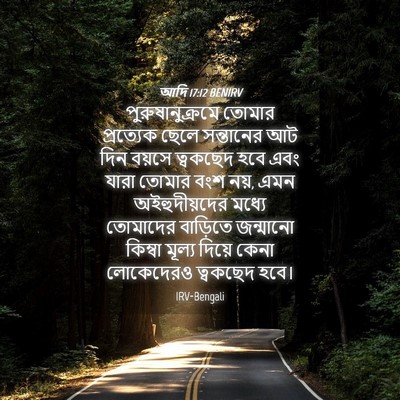 Picture 04 - আদি 17:12 BENIRV - পুরুষানুক্রমে - Bible Verse Picture