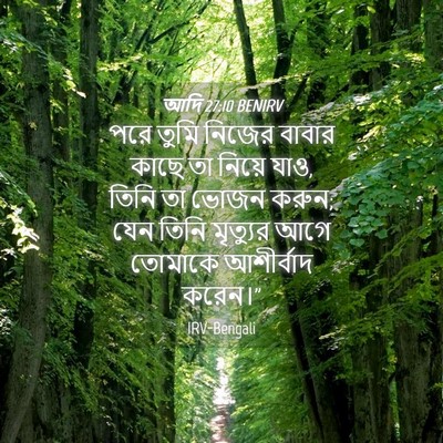 Picture 04 - আদি 27:10 BENIRV - পরে তুমি নিজের - Bible Verse Picture