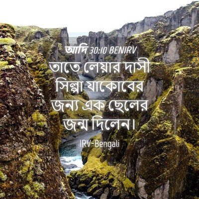 Picture 04 - আদি 30:10 BENIRV - তাতে লেয়ার দাসী - Bible Verse Picture