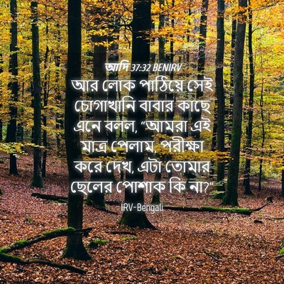 Picture 04 - আদি 37:32 BENIRV - আর লোক পাঠিয়ে সেই - Bible Verse Picture