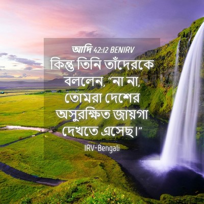 Picture 04 - আদি 42:12 BENIRV - কিন্তু তিনি - Bible Verse Picture
