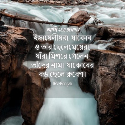 Picture 04 - আদি 46:8 BENIRV - ইস্রায়েলীয়রা, - Bible Verse Picture