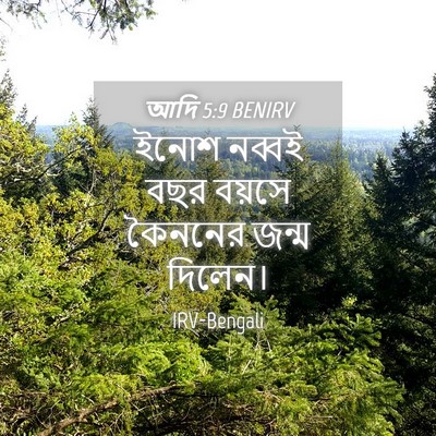 Picture 04 - আদি 5:9 BENIRV - ইনোশ নব্বই বছর - Bible Verse Picture