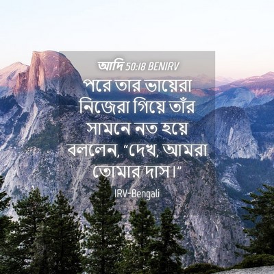 Picture 04 - আদি 50:18 BENIRV - পরে তার ভায়েরা - Bible Verse Picture