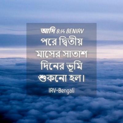 Picture 04 - আদি 8:14 BENIRV - পরে দ্বিতীয় - Bible Verse Picture