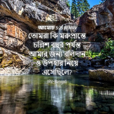 Picture 04 - আমোচ 5:25 BENIRV - তোমরা কি - Bible Verse Picture