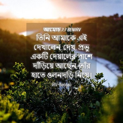 Picture 04 - আমোচ 7:7 BENIRV - তিনি আমাকে এই - Bible Verse Picture