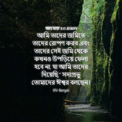 Picture 04 - আমোচ 9:15 BENIRV - আমি তাদের জমিতে - Bible Verse Picture