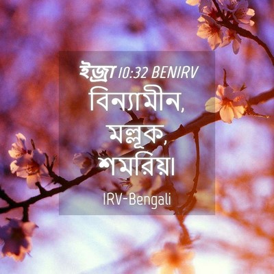 Picture 04 - ইজ্ৰা 10:32 BENIRV - বিন্যামীন, মল্লূক, - Bible Verse Picture