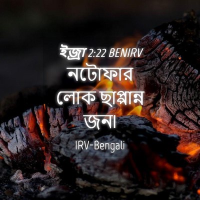 Picture 04 - ইজ্ৰা 2:22 BENIRV - নটোফার লোক - Bible Verse Picture