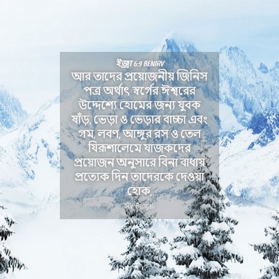 Picture 04 - ইজ্ৰা 6:9 BENIRV - আর তাদের - Bible Verse Picture