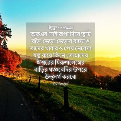 Picture 04 - ইজ্ৰা 7:17 BENIRV - অতএব সেই রূপা - Bible Verse Picture