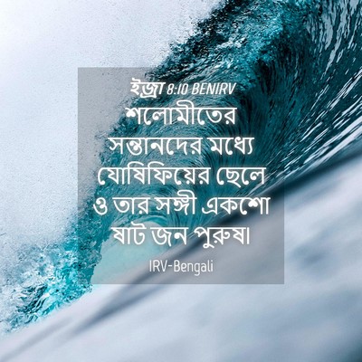 Picture 04 - ইজ্ৰা 8:10 BENIRV - শলোমীতের - Bible Verse Picture