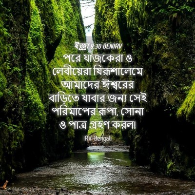 Picture 04 - ইজ্ৰা 8:30 BENIRV - পরে যাজকেরা ও - Bible Verse Picture