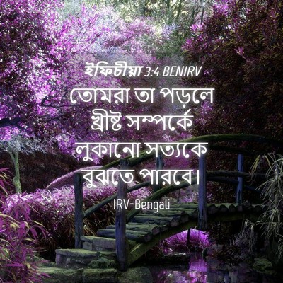 Picture 04 - ইফিচীয়া 3:4 BENIRV - তোমরা তা পড়লে - Bible Verse Picture