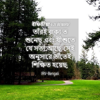 Picture 04 - ইফিচীয়া 4:21 BENIRV - তাঁরই বাক্য ত - Bible Verse Picture
