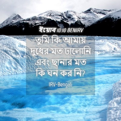 Picture 04 - ইয়োব 10:10 BENIRV - তুমি কি আমায় - Bible Verse Picture