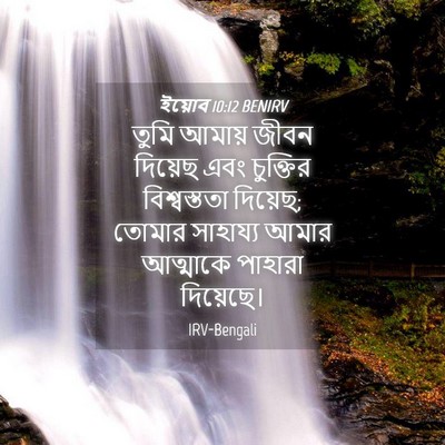 Picture 04 - ইয়োব 10:12 BENIRV - তুমি আমায় জীবন - Bible Verse Picture