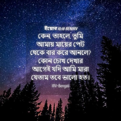 Picture 04 - ইয়োব 10:18 BENIRV - কেন, তাহলে, তুমি - Bible Verse Picture