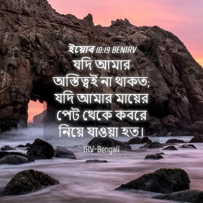Picture 04 - ইয়োব 10:19 BENIRV - যদি আমার - Bible Verse Picture