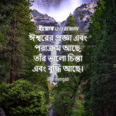 Picture 04 - ইয়োব 12:13 BENIRV - ঈশ্বরের প্রজ্ঞা - Bible Verse Picture