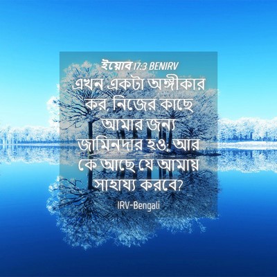 Picture 04 - ইয়োব 17:3 BENIRV - এখন একটা অঙ্গীকার - Bible Verse Picture