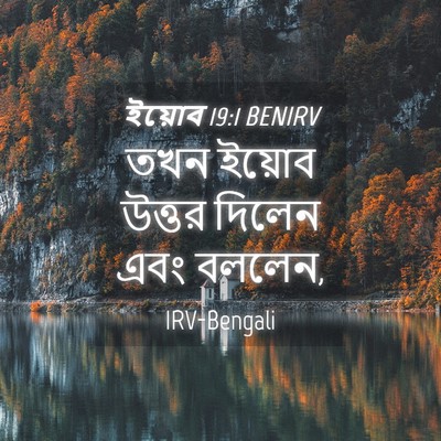 Picture 04 - ইয়োব 19:1 BENIRV - তখন ইয়োব উত্তর - Bible Verse Picture