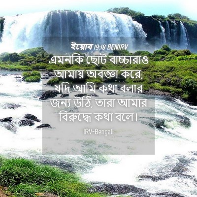 Picture 04 - ইয়োব 19:18 BENIRV - এমনকি ছোট - Bible Verse Picture