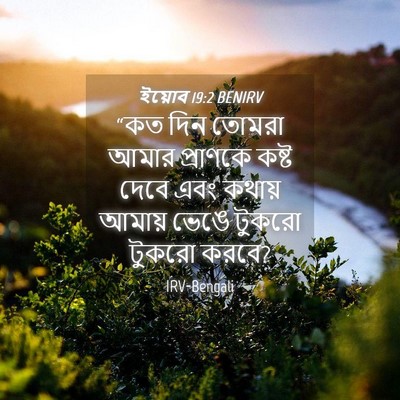 Picture 04 - ইয়োব 19:2 BENIRV - “কত দিন তোমরা আমার - Bible Verse Picture