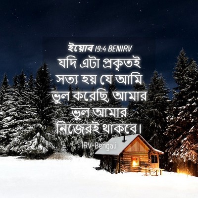 Picture 04 - ইয়োব 19:4 BENIRV - যদি এটা প্রকৃতই - Bible Verse Picture