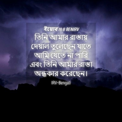 Picture 04 - ইয়োব 19:8 BENIRV - তিনি আমার - Bible Verse Picture