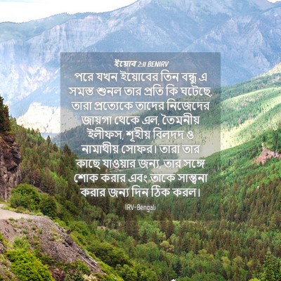 Picture 04 - ইয়োব 2:11 BENIRV - পরে যখন ইয়োবের - Bible Verse Picture