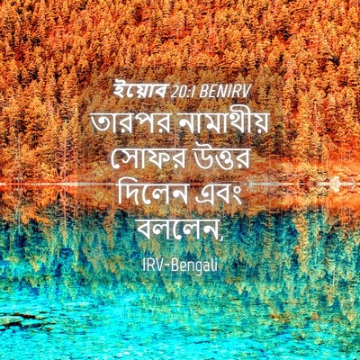 Picture 04 - ইয়োব 20:1 BENIRV - তারপর নামাথীয় - Bible Verse Picture