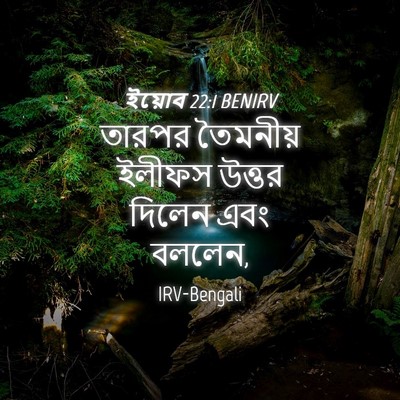 Picture 04 - ইয়োব 22:1 BENIRV - তারপর তৈমনীয় - Bible Verse Picture