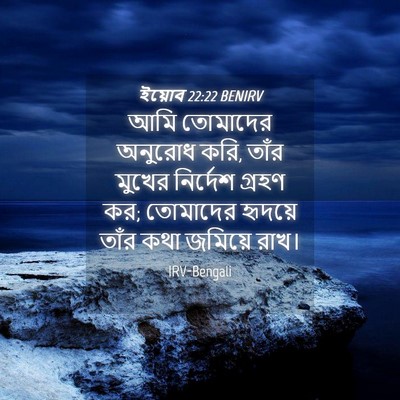 Picture 04 - ইয়োব 22:22 BENIRV - আমি তোমাদের - Bible Verse Picture